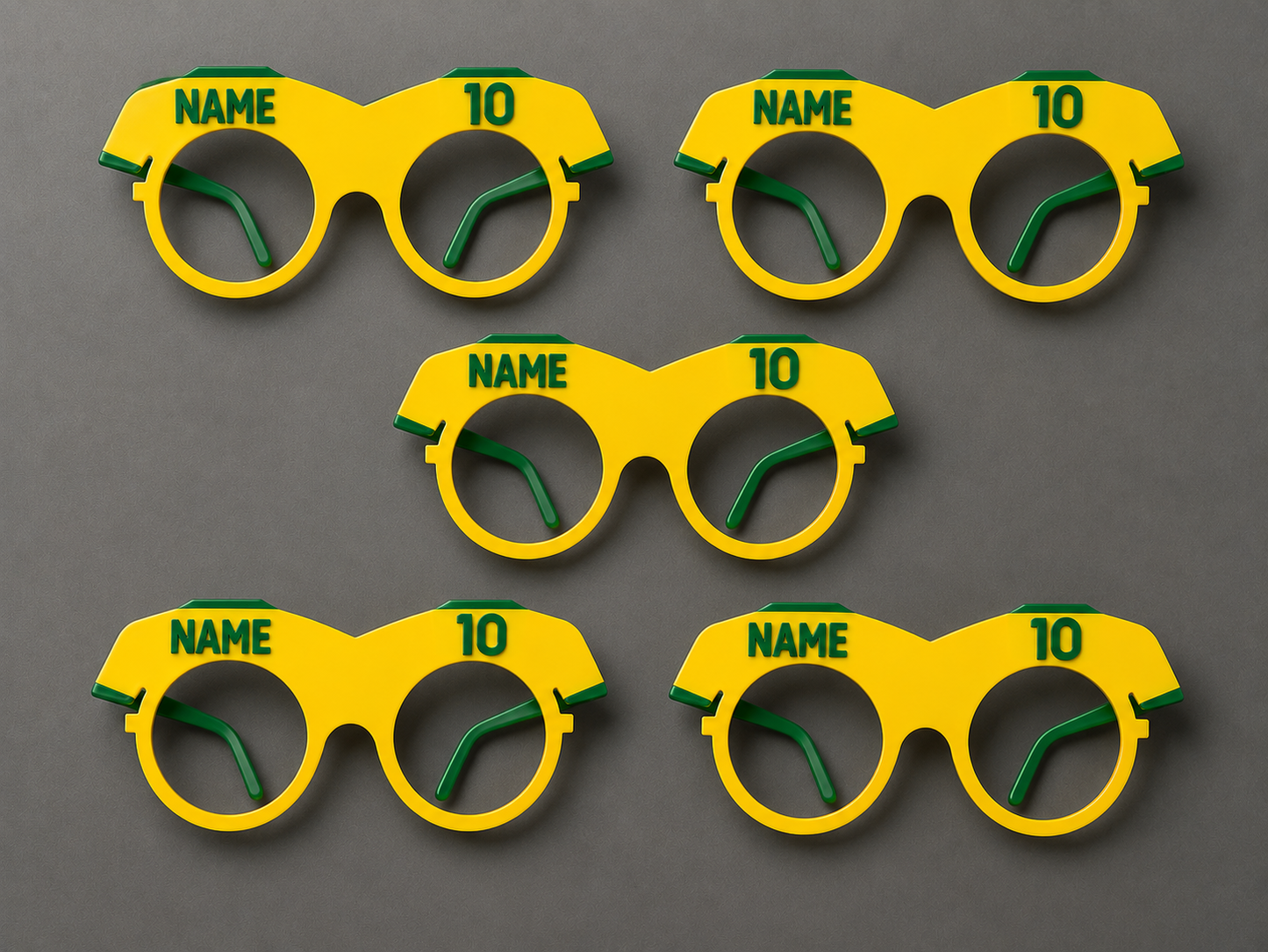Brazil Football Fan Glasses
