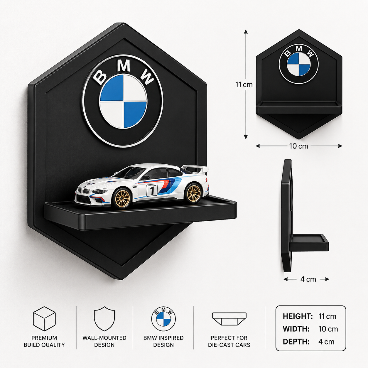 BMW logo Hotwheels Single Stand