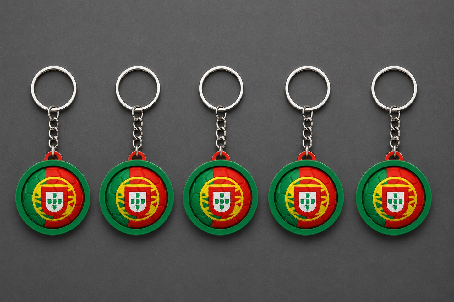 Portugal Spinner Football Keychain