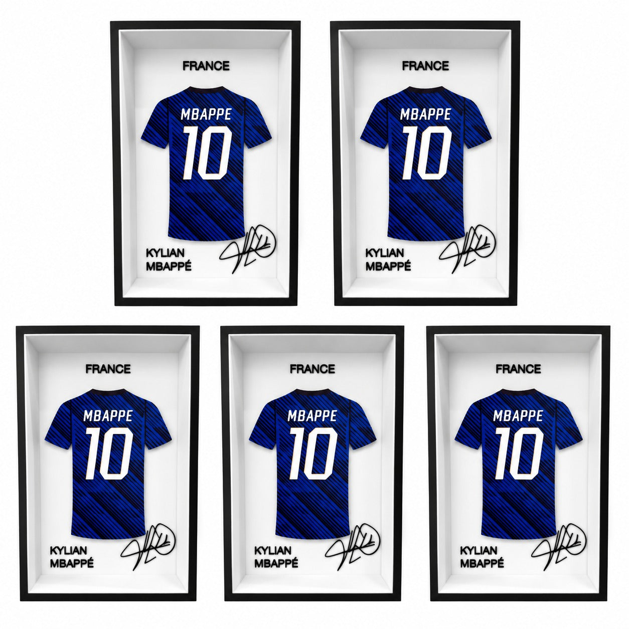 Kylian Mbappé Jersey Display Frame