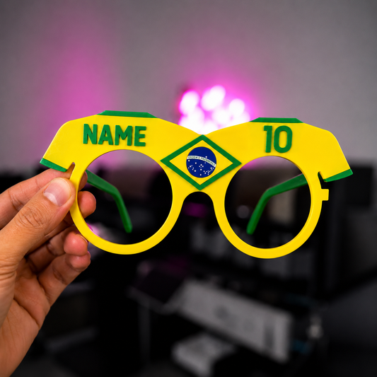 Brazil Football Fan Glasses