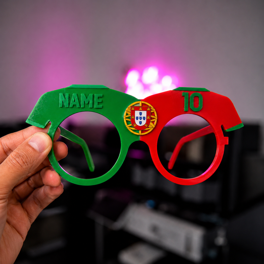 Portugal Football Fan Glasses