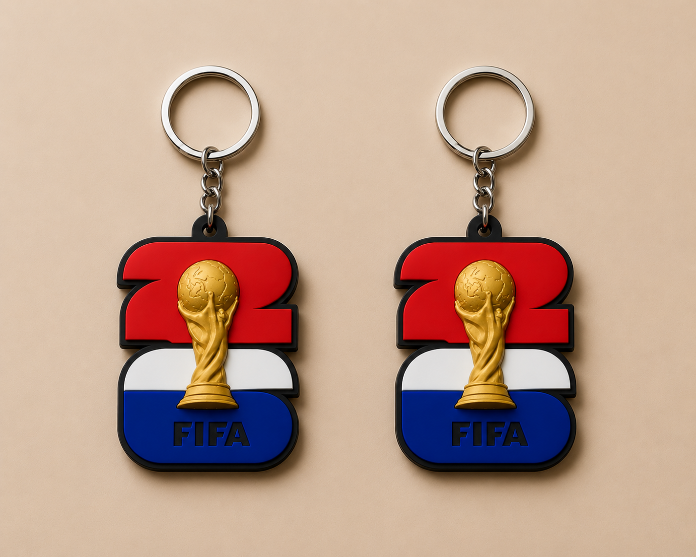 France Football Keychain