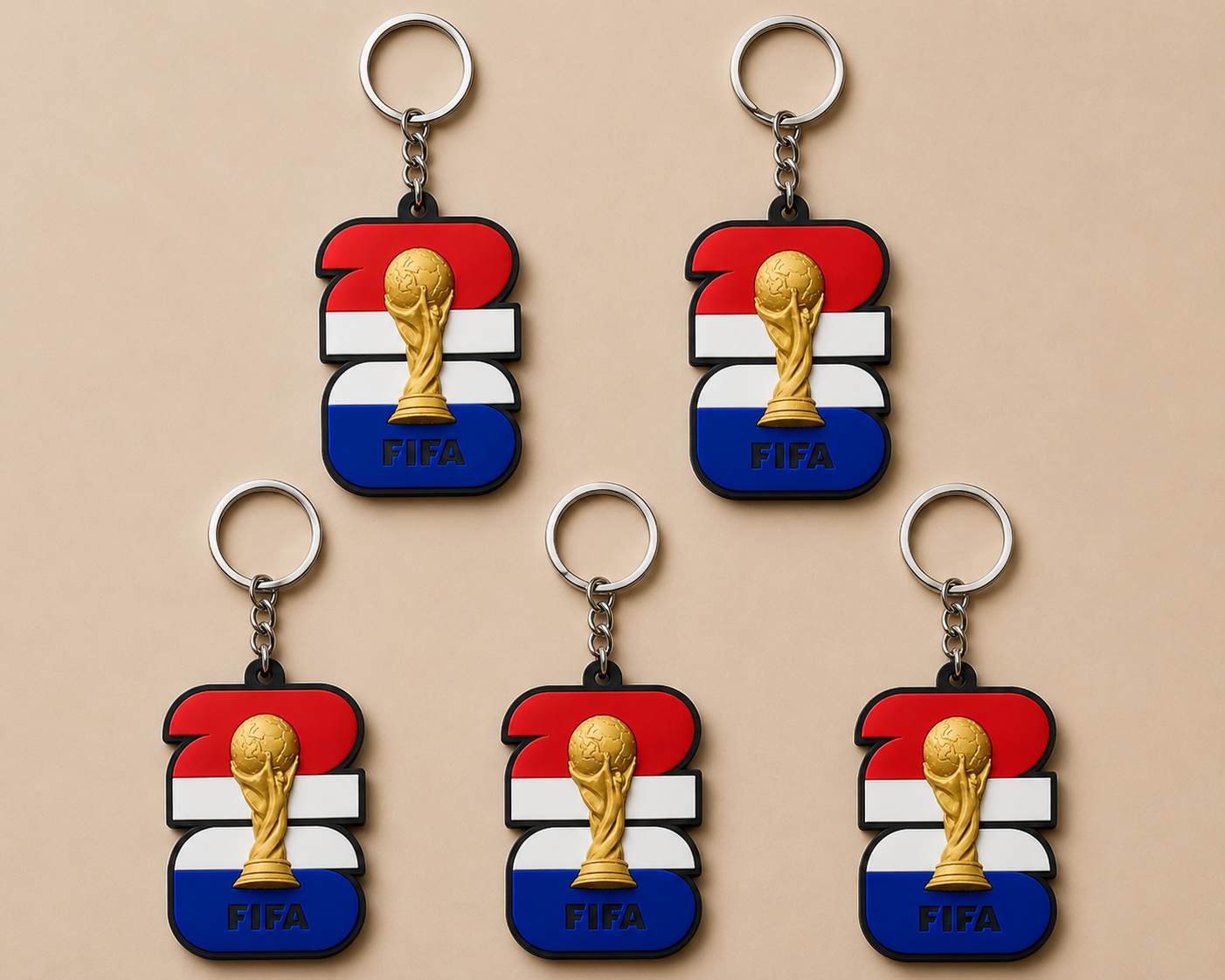 France Football Keychain