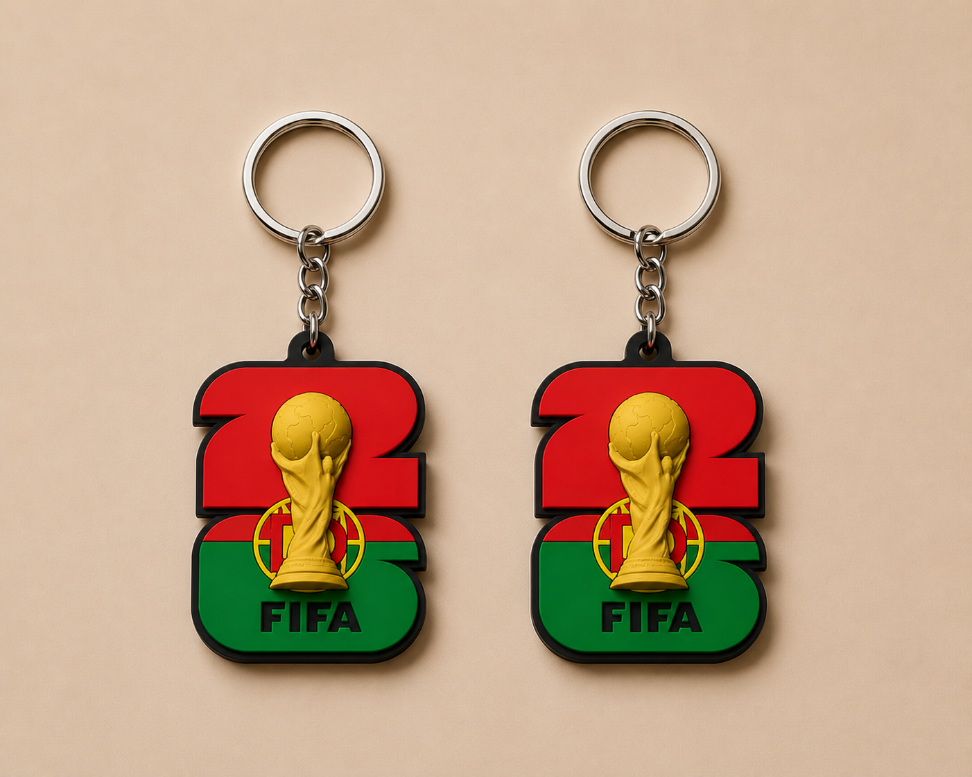 Portugal Football Keychain