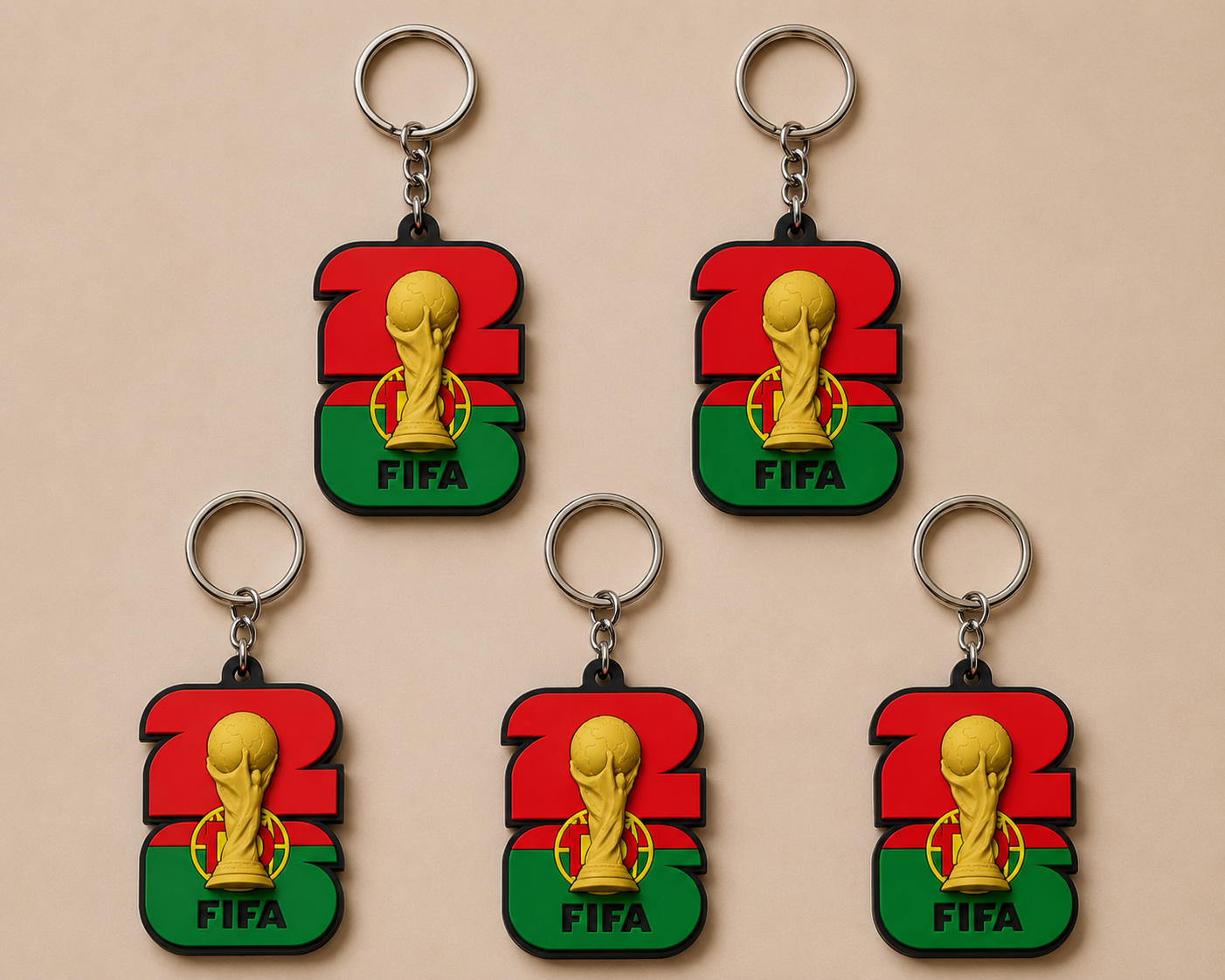 Portugal Football Keychain