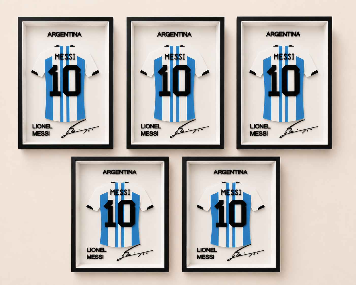 Lionel Messi Jersey Display Frame
