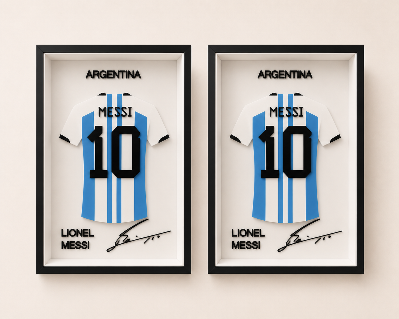 Lionel Messi Jersey Display Frame