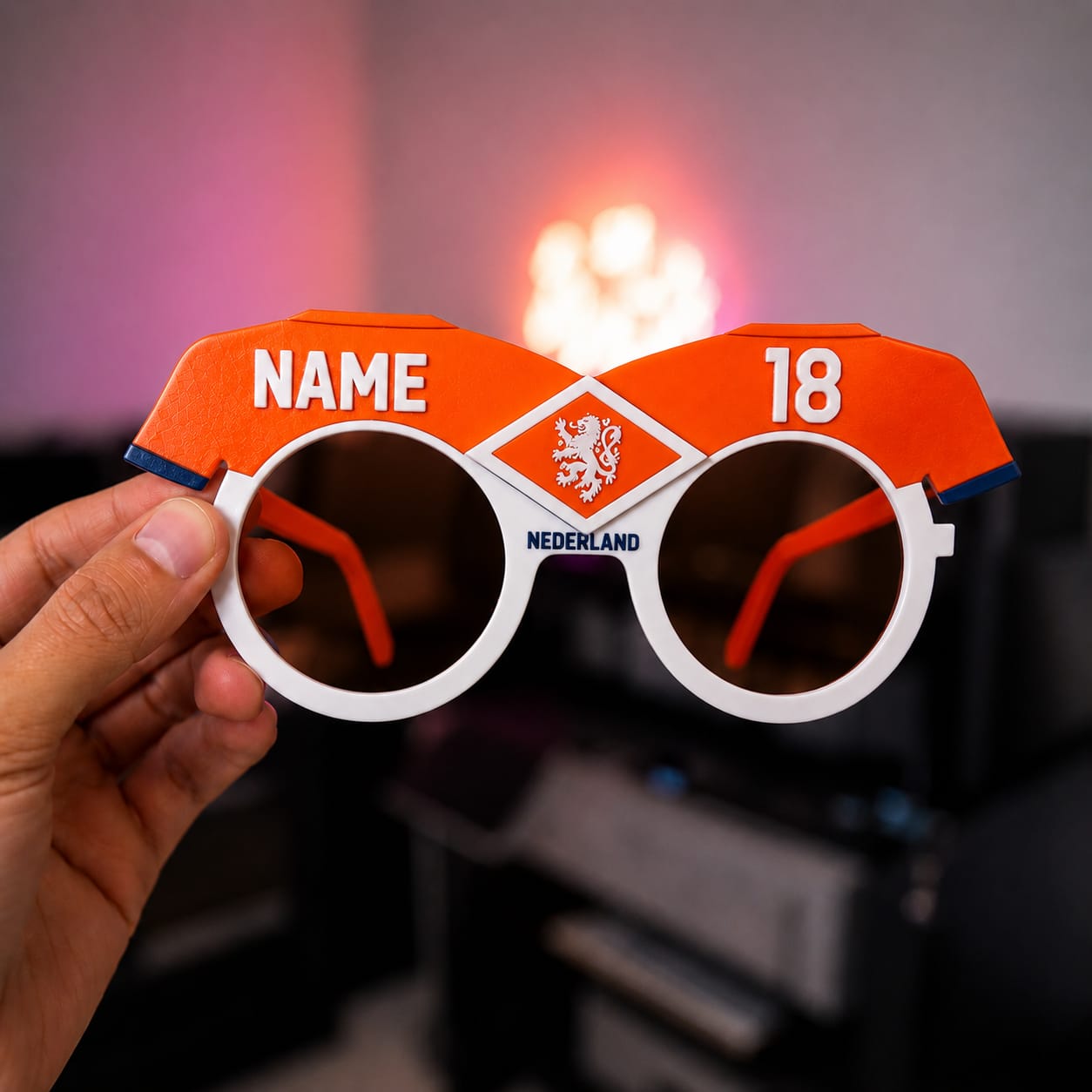 Netherlands Football Fan Glasses