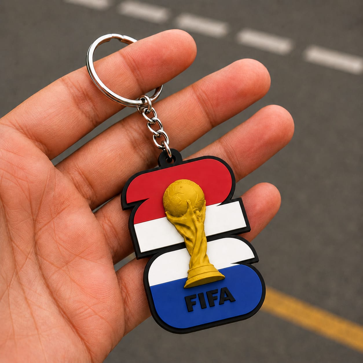 Netherlands Football Keychain