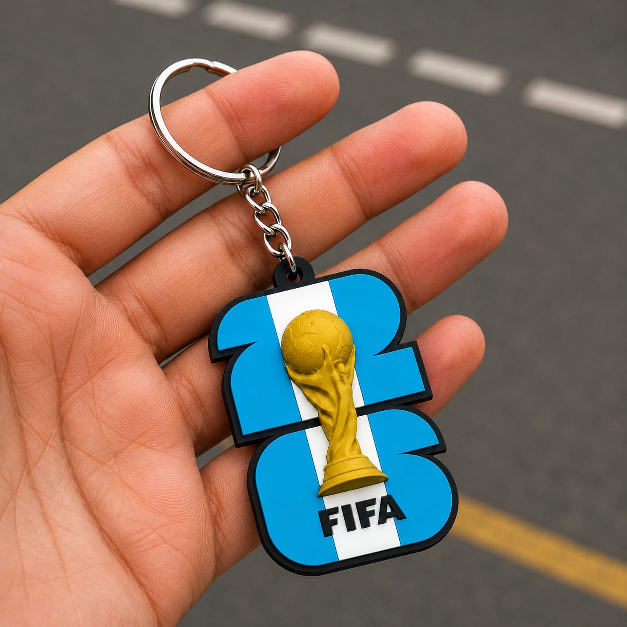 Argentina Football Keychain