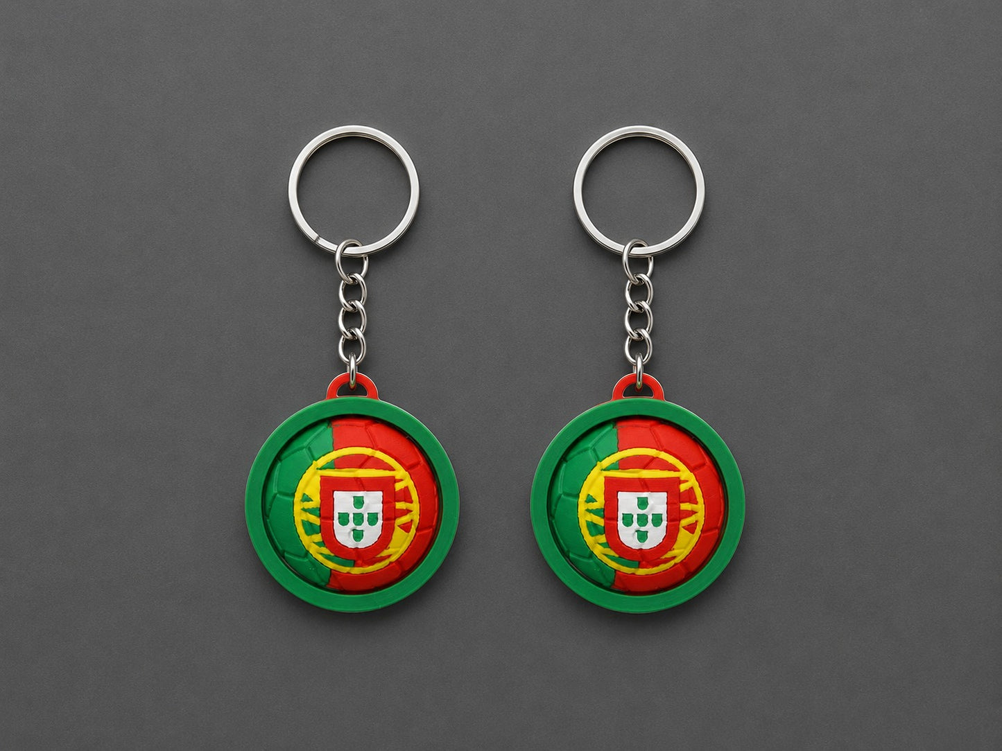 Portugal Spinner Football Keychain