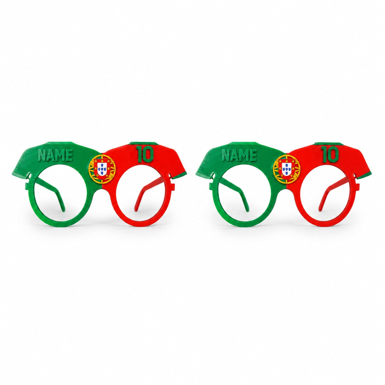 Portugal Football Fan Glasses
