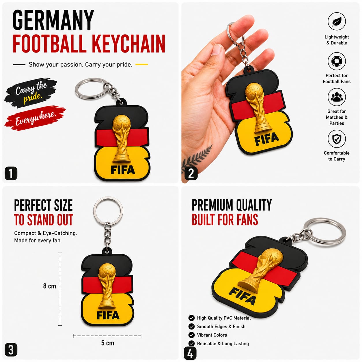 Germany Football Keychain